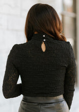 Load image into Gallery viewer, Lace Mock Neck Top
