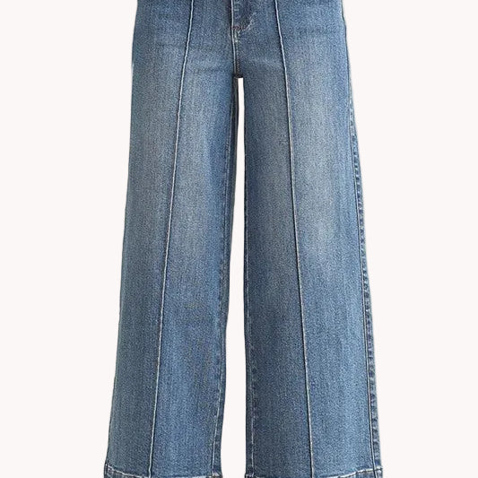 Pintuck Detail Jeans