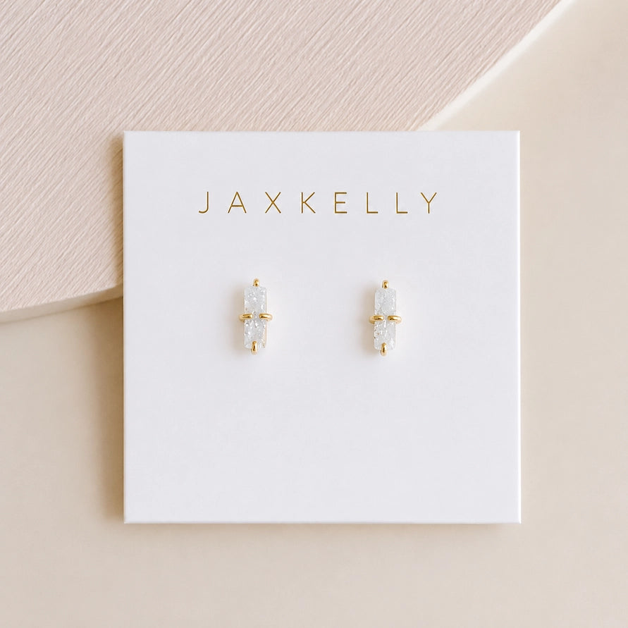 JaxKelly Druzy Bar Earrings