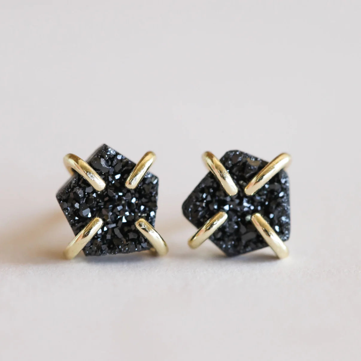 JaxKelly Druzy Stone Prong Earring