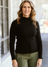 Load image into Gallery viewer, Frill Mock Neck Top