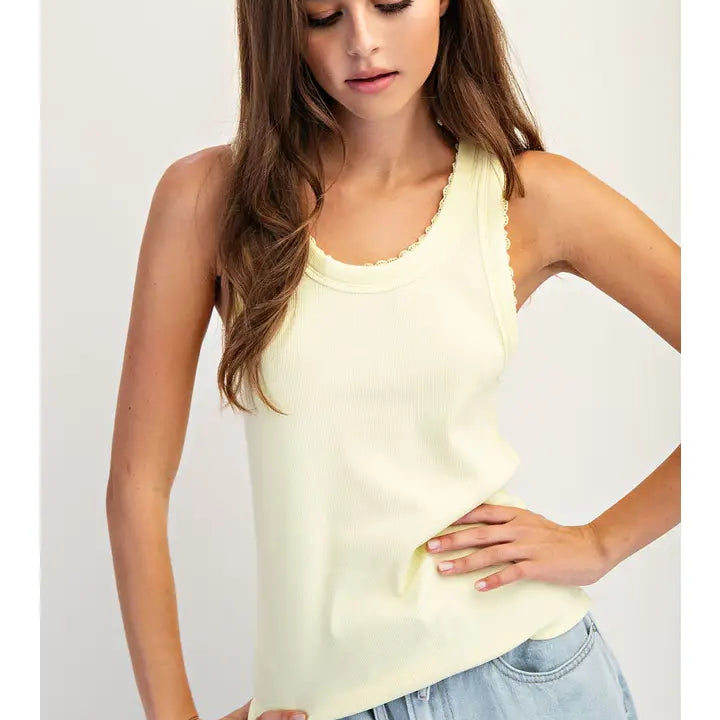 Lace Trim Tank