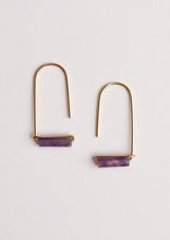 Load image into Gallery viewer, JaxKelly Amethyst Drop Earring