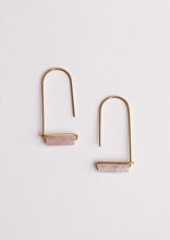 Load image into Gallery viewer, JaxKelly Rose Quartz Drop Earring