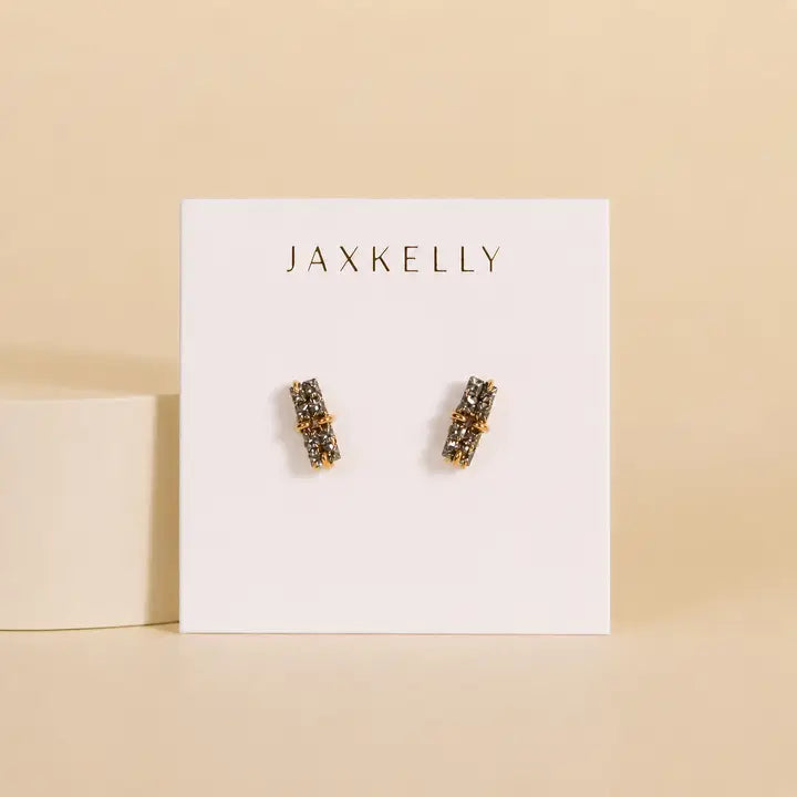 JaxKelly Druzy Bar Earrings