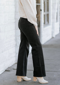 Crossover Wide Leg Jeans