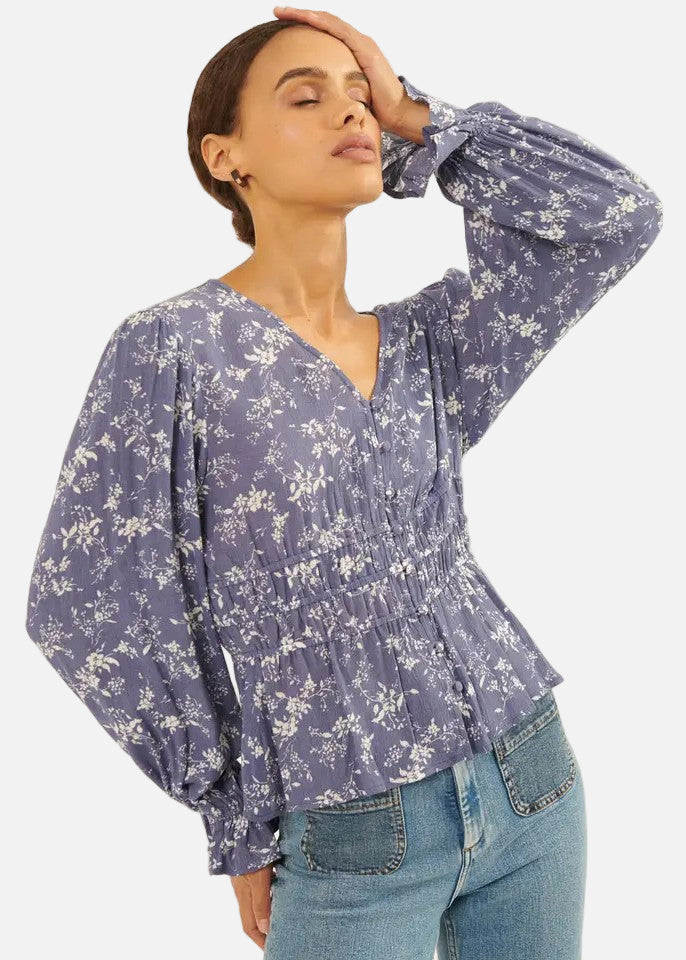 Floral Peplum Top