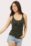 Crochet Lace Trim Tank Top