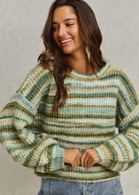 Load image into Gallery viewer, Textured Stripe Sweater
