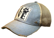 Load image into Gallery viewer, Love Paw Vintage Trucker Hat
