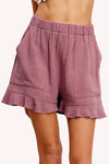 Flared Hem Shorts