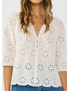 Floral Eyelet Top