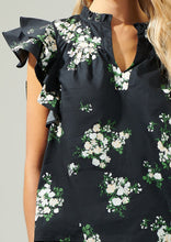Load image into Gallery viewer, Flower Blossom Flutter Sleeve Top
