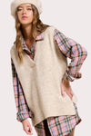 Oversized Sweater Vest