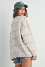 Load image into Gallery viewer, Stripe Oversized Sweater
