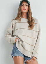 Load image into Gallery viewer, Stripe Oversized Sweater
