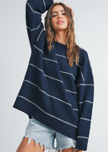 Load image into Gallery viewer, Stripe Oversized Sweater
