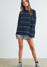 Load image into Gallery viewer, Stripe Oversized Sweater
