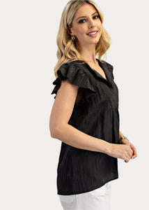 Flutter Sleeve Top