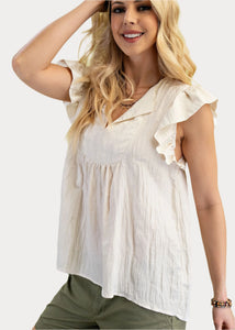 Flutter Sleeve Top