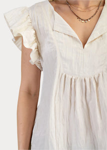 Flutter Sleeve Top