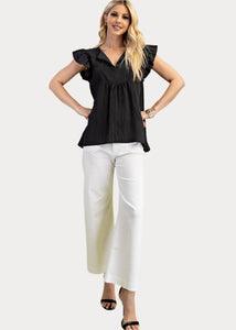 Flutter Sleeve Top