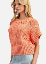 Load image into Gallery viewer, Cable Knit Short Sleeve Top
