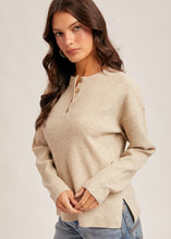 Load image into Gallery viewer, Button Waffle Knit Top
