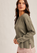 Load image into Gallery viewer, Button Waffle Knit Top
