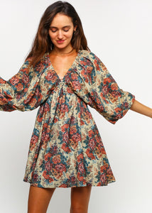 Vintage Floral Mini Dress