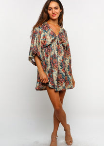 Vintage Floral Mini Dress