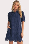 Eyelet Shirt Dress