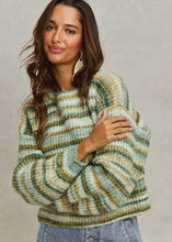 Load image into Gallery viewer, Textured Stripe Sweater
