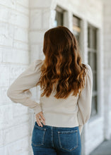 Load image into Gallery viewer, Puff Sleeve Waffle Knit Top
