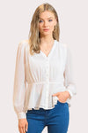 Elegant Peplum Blouse