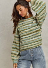 Load image into Gallery viewer, Textured Stripe Sweater
