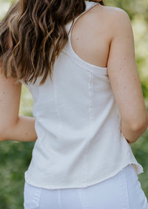 Washed Racerback Tank Top
