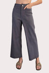 Washed Patch Pocket Pants