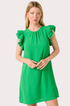 Flutter Sleeve Shift Dress