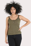 Crochet Lace Trim Tank Top