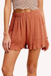 Flared Hem Shorts