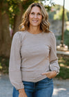 Stripe Bubble Sleeve Top