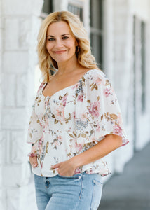 Romantic Floral Top