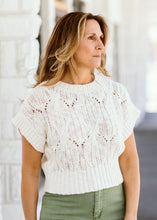 Load image into Gallery viewer, Cable Knit Short Sleeve Top
