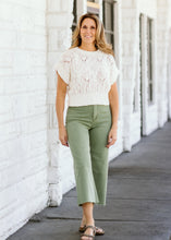 Load image into Gallery viewer, Cable Knit Short Sleeve Top

