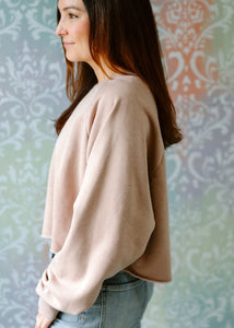Loose Crop Sweatshirt
