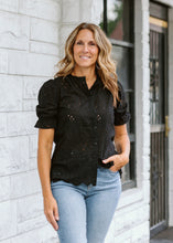 Load image into Gallery viewer, Eyelet Puff Sleeve Top
