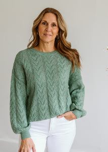Pointelle Detail Sweater