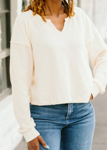 Snow Wash Knit Top
