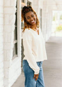 Snow Wash Knit Top